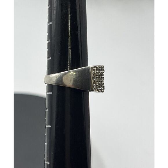 JWBR Sterling Silver & Diamond 3 Tier Cocktail Anniversary Ring Size 8.5 - Picture 13 of 15